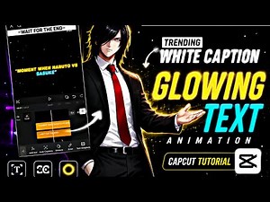 How to Make Glowing Text Animation & Trending White Background Caption in CapCut 🔥
