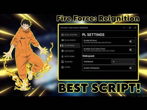FIRE FORCE REIGNITION SCRIPT | KILL AURA, AUTO OPEN CHEST, AUTO FARM & MORE! | *FREE*