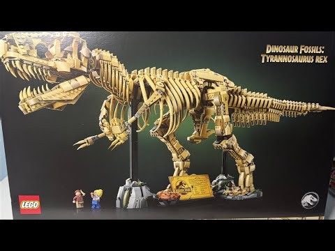 Live LEGO build T-Rex skelly