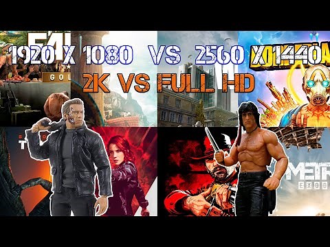 Битва разрешений. 2K vs Full HD. Сравнение в играх.