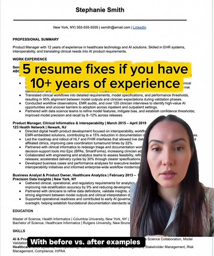5 Essential Resume Fixes for Experienced Professionals