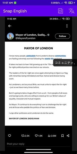 Snap English: Read & Translate