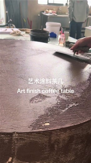 Art Paint Coffee Table: Unique Textured Furniture