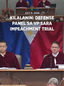 Kilalanin Defense panel sa VP Sara impeachment trial #abscbnnews #breakingnewsph #VPOnTrial