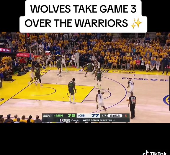 NBA Playoffs: Wolves Defeat Warriors in Game 3 Highlights
