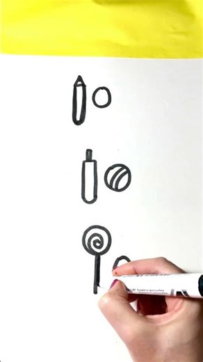 Turn Number 10 into Cute Drawings Easy Number Art #Shorts