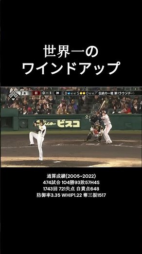 【世界一美しいワインドアップ】能見篤史奪三振集 #チャンネル登録お願いします #ワインドアップ #能見篤史 #阪神タイガース #オリックスバファローズ #プロ野球 #奪三振 #shorts