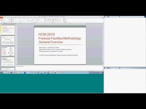 Introduction to the HCM 2010 Freeway Facility Analysis Methodology
