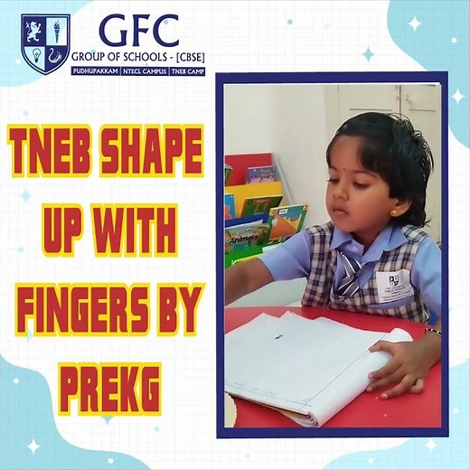 Pre-KG Shape Tracing | GFC Global Public-School TNEB Campus | Fun Learning for Little Hands