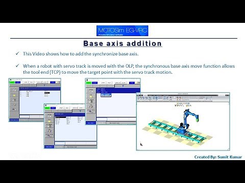 05 Base Axis Addition of Yaskawa Robot in MotoSim EG-VRC