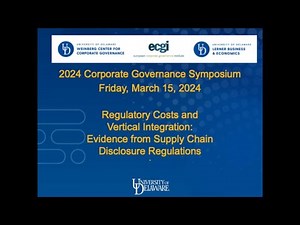 Regulatory Costs and Vertical Integration Evidence from Supply Chain Disclosure Regulations