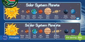 Preschool: Space: Planets Information Display Banner