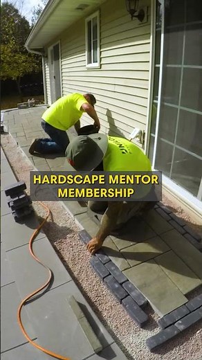 How to make paver patio installs EASIER! 🛑 #landscaping #hardscaping #paverpatio #hardscapetraining