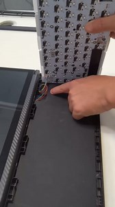 Kwumsy K3 13" External Touchscreen Mechanical Keyboard, 82 Keys Foldable 0-90 Degree Portable USB Wired RGB Backlit Compact Keyboard, Plug and Play Multifunctional Keyboard for Windows Mac Android