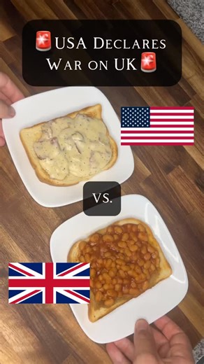 Donnie Dodson on Instagram: "Dish Wars: UK’s Beans on Toast vs USA’s Chipped Beef Gravy (SOS) #history #recipe #cooking #uk #usa #british #beansontoast #ww2 #fyp"