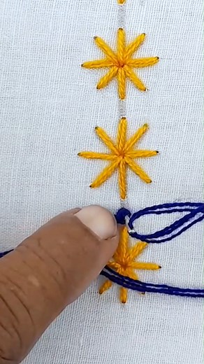 2.1K views · 15 reactions | Hand Embroidery for Border line Tutorial - Easy & Simple Border line Stitch | Dian Diy Tech | Facebook