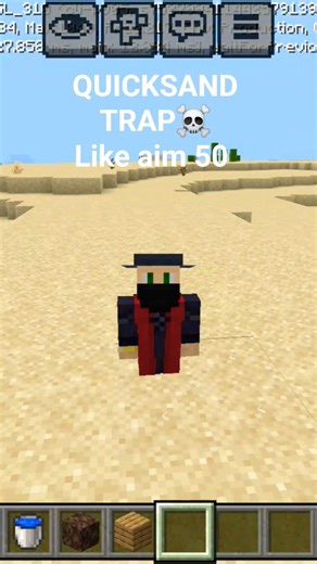 Quicksand trap in minecraft #minecraft #gaming