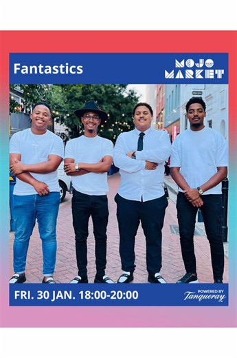 Catch The Fantastics Live at Mojo Market, Friday 30 Jan 2026!🎶🎼 First set starts 18h00🕕 Join us for an unforgettable night of music and entertainment as we take the stage with fire!🤗🔥 Entry is absolutely free🆓 Food and drinks will be for sale🍔🍹 We hope to see you there!🤩☄️@The Mojo Market