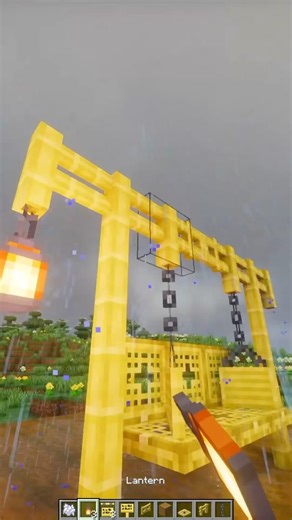 Minecraft Bamboo Swing! #minecraftshorts #minecraftbuilding