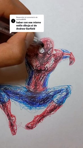 ¿Puedes distinguir a Spiderman (Andrew Garfield) en este dibujo?