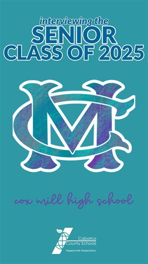 We are interviewing the class of 2025 on their big day!🎤 We asked the Cox Mill High School seniors: is there someone you wish you could say thank you to- who might not even realize what they mean to you?🌟 Congratulations, seniors! It is almost time to officially graduate! You are one step closer to achieving your goals! | Cabarrus County Schools