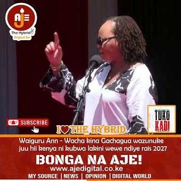 Waiguru - wacha kina Gachagua wazunguke Kenya