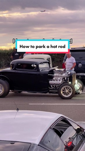 If your car doesn’t do this when you park, it doesnt have enough power #carsoftiktok #carshow #hotrod #musclecar #v8