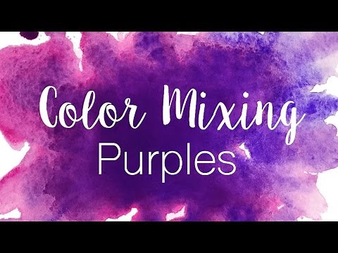 Color Mixing Series: Purples | How to Mix Purples in Watercolor | Purple vs. Violet