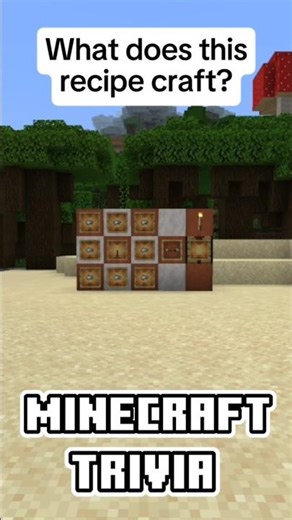 What Does This Recipe Craft? (Minecraft Trivia) #shorts
