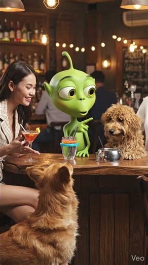 A Woman, an Alien, and a Dog walk into a bar....