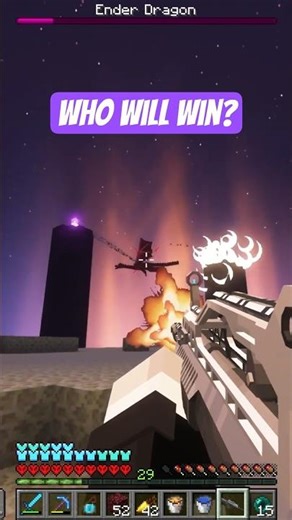 Ender Dragon vs Guns