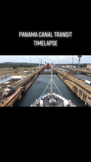 Gatun Locks Panama Canal Atlantic Time-lapse