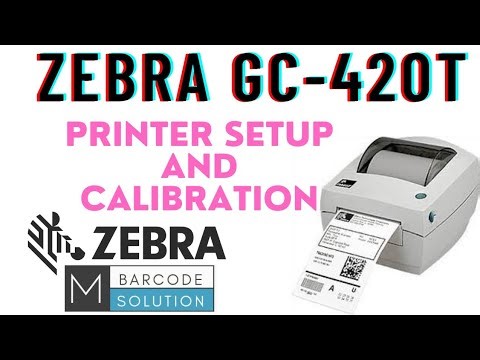 How To Zebra Gc-420t Printer Setup And calibration.mr.mithun parmar