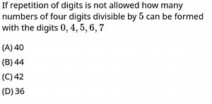If repetition of digits is not allowed how many numbers of four... | Filo