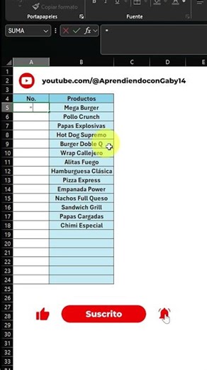 Como enumerar datos #Excel #ExcelTips #ExcelTricks #AprenderExcel #ExcelAvanzado #ExcelBasico