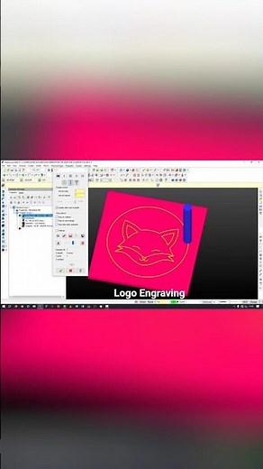 logo engraving on Mastercam X5 #mastercam #cadcam #cnc