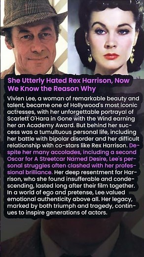 She Utterly Hated Rex Harrison, Now We Know the Reason Why #shorts