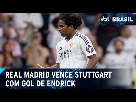 Real Madrid estreia na Champions League com vitória e gol de Endrick | SBT Brasil (17/09/24)