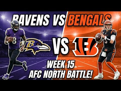 NFL Week 15 Ravens vs Bengals prediction