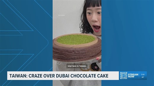 Dubai chocolate cake goes viral in Taiwan