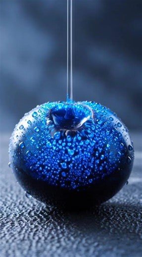 Blueberry MELTS into Digital PIXELS! 🤯🫐 #oddlysatisfying #satisfying #relaxing #asmr