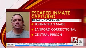 Escaped inmate from Lee County prison captured after hours-long search