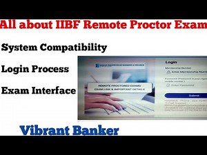 How to appear for IIBF Certificate Exams in Remote Proctored mode | System Compatibility Check।