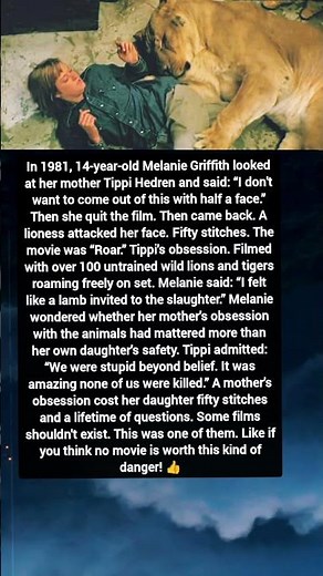 Melanie Griffith’s Terrifying Lion Attack on the Set of “Roar” 😱 | 50 Stitches