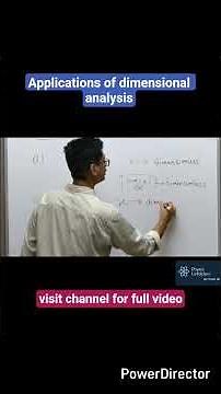applications of dimensional analysis #dimensionalanalysisinphysics #viral#shorts