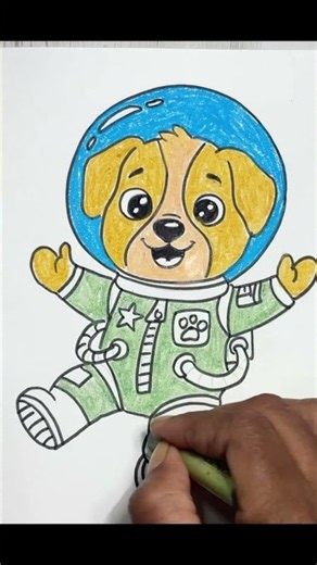 Easy Chase drawing #shorts #shortsfeed #pawpatrol #pawpatrolmightymovie