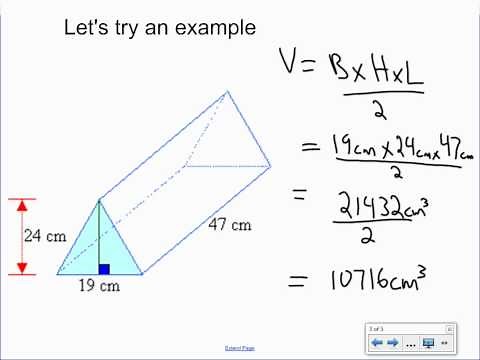 Volume of a Triangular Prism
