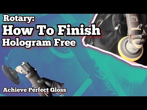 How to Polish with a Rotary Polisher - Hologram and Buffer Trail Free - Beginners Guide