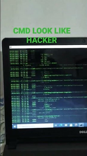 Look like a hacker 😱😱😱/cmd / using laptop win 10 #hacking #attitude