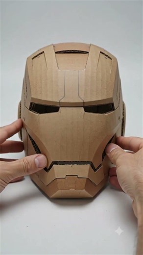 BUILDING IRON MAN'S HELMET from Cardboard 🤖 #cardboardcraft #howtomake #ironman #marvel #ironmanmask